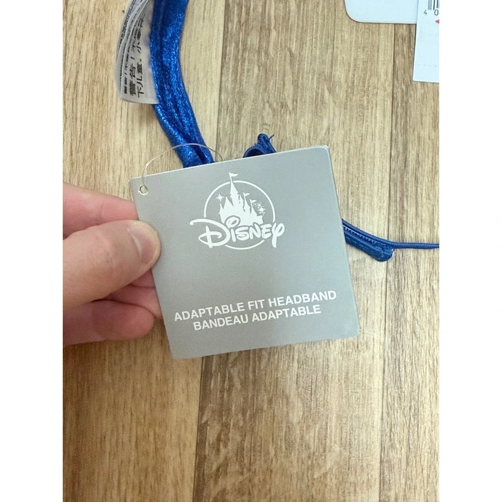 Disney‎ Parks Mickey Mouse Blue Glitter Adaptable Fit Headband Ears Youth NWT